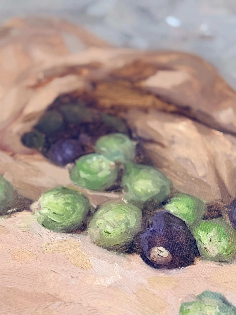 Print of Brussels sprouts