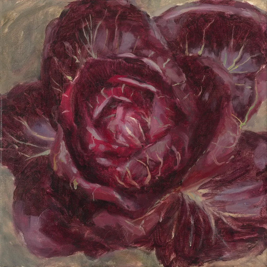 Print Red Chicory